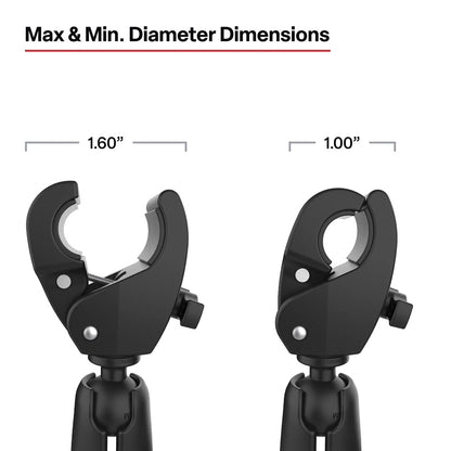 RAM Mount RAM Trolling Motor Stabilizer w/Tough-Claw 1 - 1.6 Clamp Bases [RAP-404-404U]