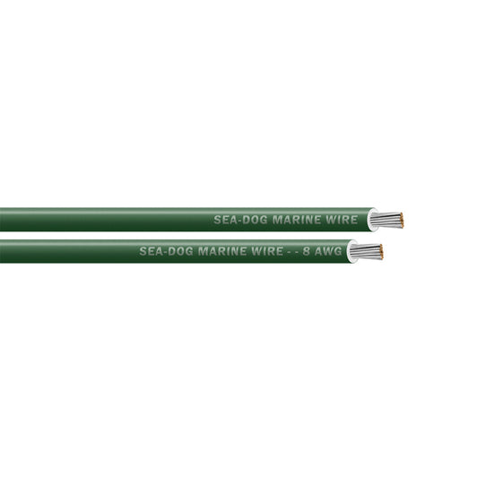 Sea-Dog 8 AWG Green Primary Wire - 250' [8008044]
