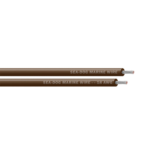 Sea-Dog 18 AWG Brown Primary Wire - 1000' [8018079]
