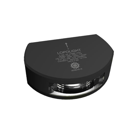 Lopolight Series 301-006 - Stern Light - 2NM - Vertical Mount - White - Black Housing  [301-006-B]