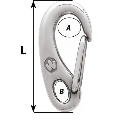 Wichard Safety Snap Hook - 75mm [2481W]