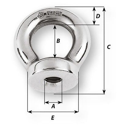Wichard 10mm Eye Nut - Thread M10 x 150mm [6355W]
